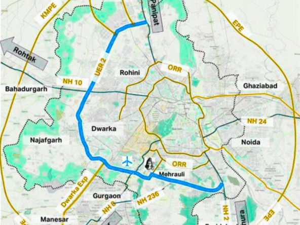 दिल्ली का तीसरा रिंग रोड – UER-II (Urban Extension Road-II) के प्रमुख लाभ
